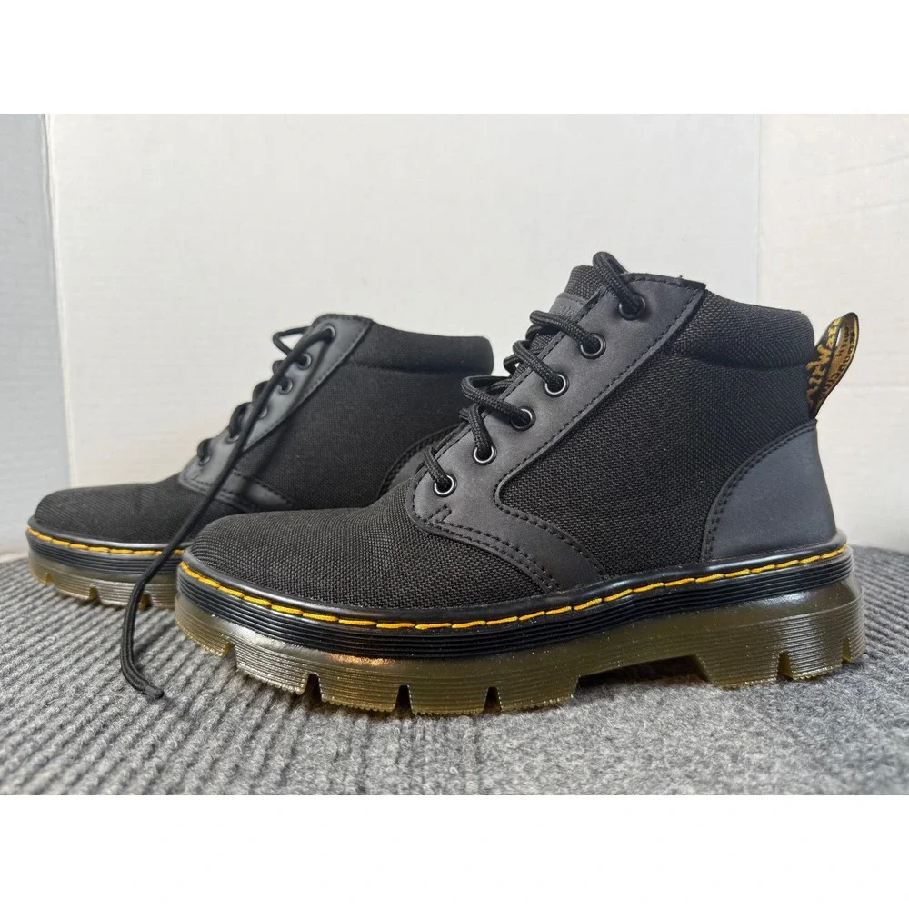 Dr. Martens Bonny Tech Black Nylon Utility Boots Mens 6 Womens 7 UK 5